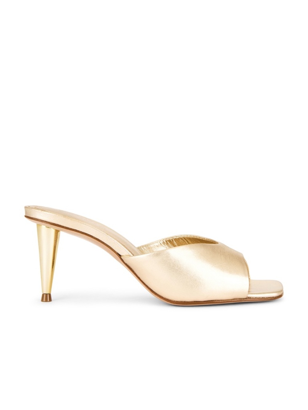 SCHUTZ Dethalia Pin Heel Sandal in Platina | SLIGHTLY USED